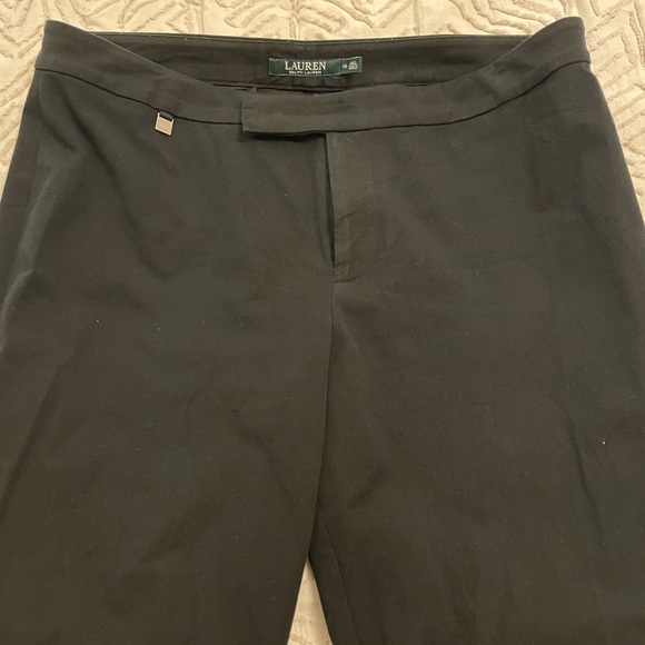 Ralph Lauren black stretch cotton blend skinny pants size 10 - Picture 4 of 9